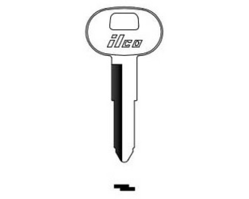 KABA ILCO CORP  B56 NP A04  X146                 Vehicle Key Blank, Brass, Nickel Plated, 4 Price Group, For General Motors, Toyota