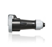 LEVITON  530C5WLEVA                 30 Amp, 347/600 Volt 3-Phase, 4P, 5W, LEV Series North American-Rated IEC 60309-1 & 60309-2 Pin & Sleeve Connector with Screwless Clamp Assembly, Industrial Grade, IP66/IP67/IP68/IP69K, Watertight - Bl