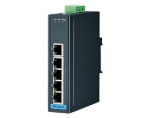 ADVANTECH  EKI-2525I-BE   Unmanaged Industrial Ethernet Switch, 5-Port, 10/100 Mbps, Wide Temperature, DIN-Rail/Wall Mount, 12 to 48 Volt DC, 1.18