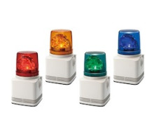 PATLITE USA CORPORATION RFV-100F-Y  Rotating warning light with 4-channel MP3 field programmable annunciator. Amber LED