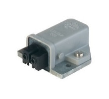 HIRSCHMANN  932045106   STAKAP 200 grey; Surface mounted Socket with cast baseplate and coding slot, 2 contacts + PE, female, 16A 250V AC, 10A 250V DC