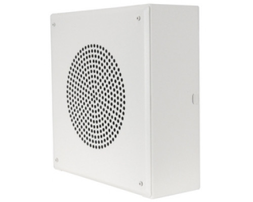 QUAM-NICHOLS COMPANY  SYSTEM 1VP                 SE1WVP Vandal-Resistant Loudspeaker Assemblies, Square, Wall Mount Enclosure, 8C10PAOT, TBLU, White Powder Coat Finish