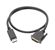 TRIPP LITE P581-003         Displayport to DVI Cable, Displayport with Latches to DVI-D Single Link Adapter M/M , 3 ft.