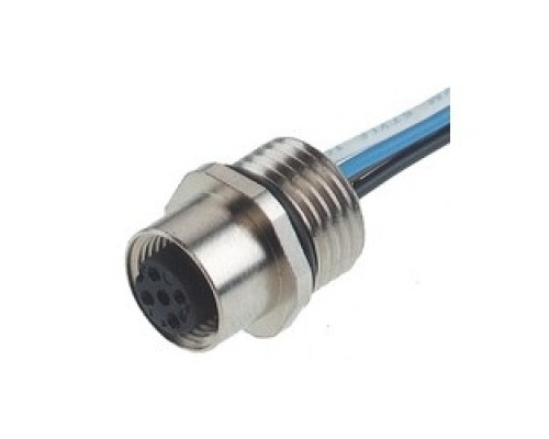 HIRSCHMANN  933039100   ELKE 412 PG9 Sn; Screw-in Appliance Socket, PG 9 front mounting thread, with wire ends, screw locking, O-ring included, 4 contacts, female, cable material: PVC, cable length: 0.2m, 4A 250V AC/DC