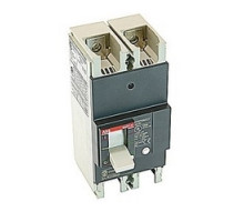 ABB  A2A150TW-2   2 pole, 200 amps rated at 240V AC and 250V DC, fixed trip point molded case circuit breaker, with a thermal magnetic trip device and 10kA at 240V AC and 10kA at 250V DC interrupt current rating
