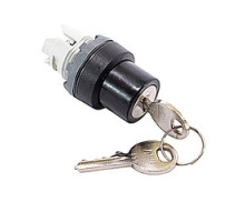 ABB  M2SSK3-101   Key-Operated Sel. Switch Two Position, Spring Return to B Key Code Ronis 455