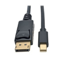 TRIPP LITE P583-010-BK         Mini DisplayPort to DisplayPort 4K @ 30 Hz Adapter Cable M/M , 4096 x 2160 4K x 2K , Black, 10 ft.