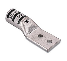 THOMAS & BETTS  54223NT0628                 Copper Two-Hole Lug, Standard Barrel Lug, Narrow Tongue, Peep Hole, Max 35kV, Wire Size 750 kcmil, 3/8 in Bolt Size, 1-3/4 in Spacing, Tin Plated, Die Code 106H, Black