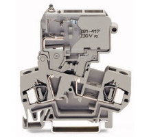 WAGO CORPORATION  281-611/281-418   FUSED DISCONNECT TERMINAL BLOCWITH PIVITABLE FUSE HOLDER FORMINATURE METRIC FUSE