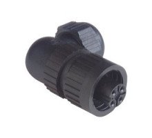 HIRSCHMANN  934129100   CA 3 W LD; Angled Cable Socket, integrated strain relief, 3 contacts + PE, black housing, 10A, 250 V DC