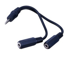 VANCO  AC3B                 3.5 mm Mono Plug to 2-3.5 mm Mono Jacks 