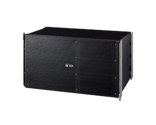 TOA ELECTRONICS INC  SR-A12L                 Line Array Speaker, Long Throw, 2-Way, 180/450 Watt, 50 to 20000 Hertz, 98/110 dB, 8/16 Ohm, 740 MM Width x 469 MM Depth x 433 MM Height, Plywood Black Enclosure