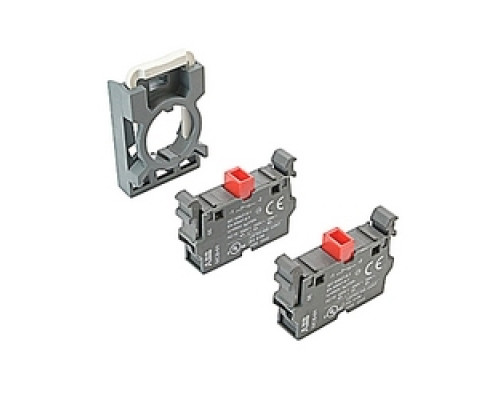 ABB  MCBH-02   Contact Blocks With Holder Front Mount, Non Illuminated 2 NC