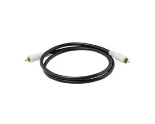 ON-Q/LEGRAND  AC2112BK  AC2112-BK                 Subwoofer Cable, Universal-1, In-Wall, 12’ Length, CMG/CL2/FT4 Jacket, Gold Plated Connector, Black