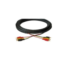 KRAMER 98-9301035 CP-3RVAM/3RVAM-35         Video/audio cable, 3 RCA Yellow/Red/Black , plenum rated, molded connectors, 35ft