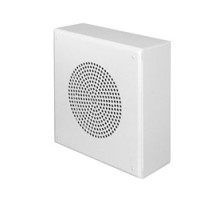 QUAM-NICHOLS COMPANY  SYSTEM 6VP                 SE1WVP Vandal-Resistant Loudspeaker Assemblies, Square, Wall Mount Enclosure, Horn Loudspeaker, 16W-25/70V Transformer, White Powder Coat Finish
