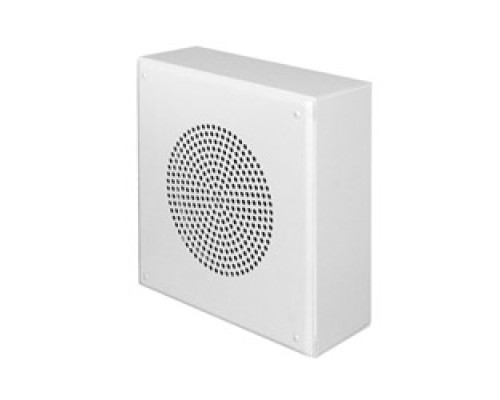 QUAM-NICHOLS COMPANY  SYSTEM 6VP                 SE1WVP Vandal-Resistant Loudspeaker Assemblies, Square, Wall Mount Enclosure, Horn Loudspeaker, 16W-25/70V Transformer, White Powder Coat Finish