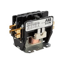 ABB  DP30C2P-2   2 pole, 30 amp, non-reversing, definite purpose contactor, 208/240V AC coil, industry standard mounting plate