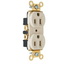 PASS & SEYMOUR PS5362I         DUPLEX, HEAVY-DUTY TYPE, NYLON FACE MATERIAL, IVORY COLOR, 5-20R