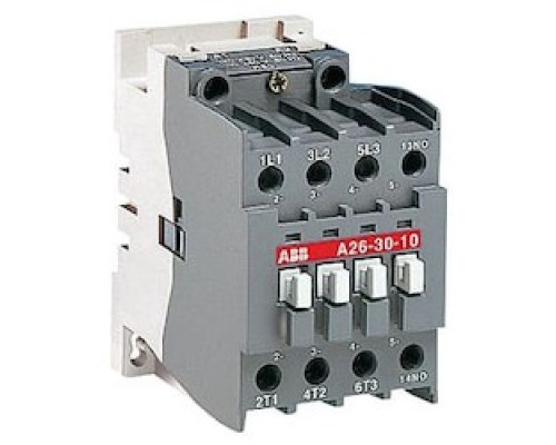 ABB  A26-30-01-80   Non Rev Contactor, 40A, 3 Pole, NO 1 NC Aux Cont, 230240 V AC Coil