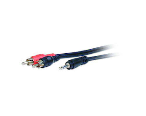 COMPREHENSIVE CONNECTIVITY  MPS-2PP-6ST                 Standard Series 3.5mm Stereo Mini Plug to 2 RCA Plugs Audio Cable 6ft