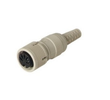 HIRSCHMANN  930764517   MAK 3100 S grey; Socket with locking screw solder joint, 3 contacts, female, DIN 41 524, 4A 34V AC/DC