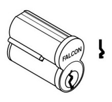 FALCON LOCK  C646 D 626                 Door Lock Cylinder, Interchangeable Core, 6-Pin, Uncombinated, Standard, D Keyway, Satin Chrome
