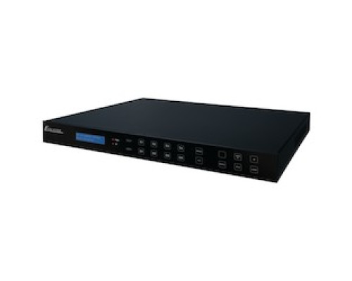 VANCO EVMX44PRO         2.0 HDBaseT 4x4 Matrix Compatible With EVRXDSC and EVRXHD2 With HDMI Mirroring Outputs and Downscaling, 4K/60hz HDR HDCP2.2, IP Control, RS-232, ARC, And Routable Analog and Digital Audio Outputs Audio