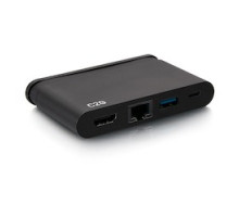 C2G  C2G54455  54455                 USB-C Travel Dock, HDMI 4k30, USB, Ethernet, Power Delivery