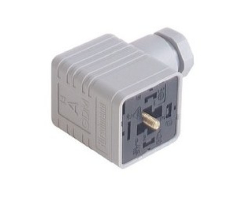 HIRSCHMANN  934393106   GDM 2016 grey; Cable Socket with central screw M 3 x 35, 2 contacts + PE, M 16, Type A, DIN EN 175 301-803-A