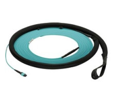 PANDUIT  FZTYP5E5EAAF135   OM4 12-fiber, small diameter, indoor, trunk, plenum, MPO female to MPO female, method A, std IL, pulling eye end A, 135ft.