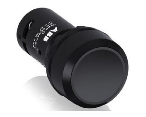 ABB  CP1-10B-10   Non-Illuminated Pushbutton, Flush Actuator, 1NO, IP20, 1.5 Ampere, 50/60 Hertz, Black Plastic Bezel, Black