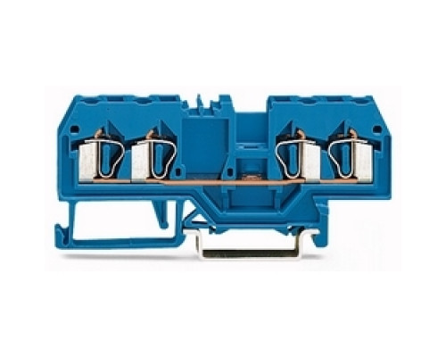 WAGO CORPORATION  280-834   4-conductor Through Terminal Block; 2.5 mm2; Suitable For Ex I Applications; Center Marking; For Din-rail 35 X 15 And 35 X 7.5; CAGE CLAMP