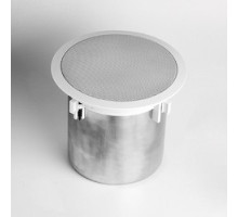 LENCORE ACOUSTICS LLC  LG035S6                 Classic Speaker, Ceiling Plate, brushed aluminum housing, White cover, Secondary