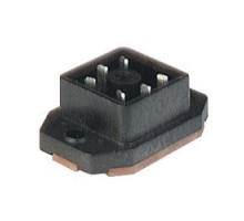 HIRSCHMANN  932919100   GO 51 FAV M black; Surface mounted connector with flange with solder contacts, 5 contacts + PE, blade, DIN VDE 0627 / IEC 61984, 6A 250V AC/DC