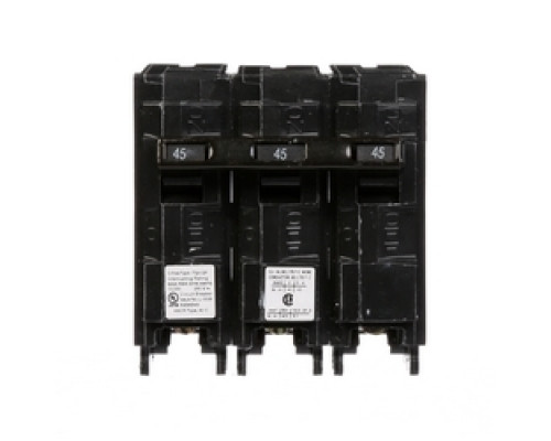 SIEMENS  US2:Q345  Q345   Miniature Circuit Breaker, Common Trip, Thermal Magnetic, Low Voltage, Plug-In, 3 Pole, 240 Volt AC, 45A, 10 kA Interrupting Rating