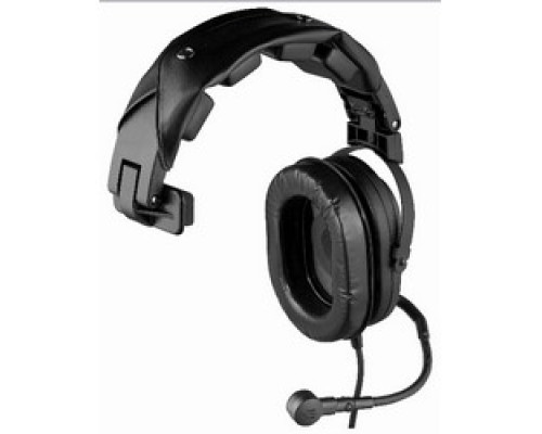 BOSCH COMMUNICATIONS  HR-1 A4F                 Headset, 1-Sided, 4-Pin Female Connector, 21 dB Noise Reduction, Ear Cushion, Black, With Flexible Dynamic Boom Mic