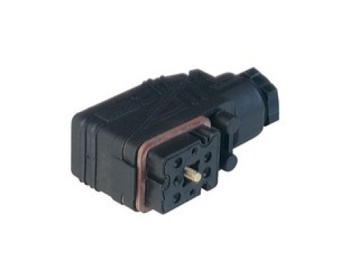 HIRSCHMANN  932485100   GO 700 WF black; Cable Socket with PG 11 Cable gland with screw contacts, 7 contacts, female, DIN VDE 0627 / IEC 61984, 10A, 250V AC/DC