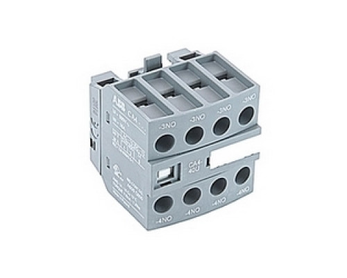 ABB  CA4-40U   Front mounted instantaneous auxiliary contact block with 4 NO contacts