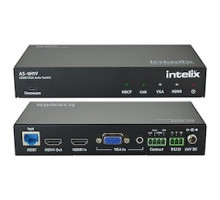 LIBERTY AV AS-1H1V         HDMI/VGA Auto-switcher With HDMI and Hdbaset Output Features: HDMI including Audio And Vga/3.5mm Stereo Input HDMI And Hdbaset Output-70m Max Distance Automatically Switches Input To Active Video VGA