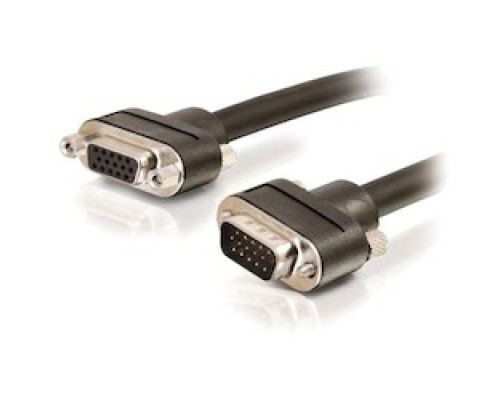 C2G  CG50235  CG50235                 VGA Video Extension Cable, In-Wall, Male to Female, 2048 x 1536 Resolution, 75 Ohm Impedance, 30 Volt, 28/30 AWG Tinned Copper, 1’ Length, CMG Rated, Black