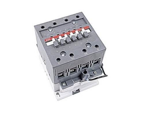 ABB  AE45-22-00-81   4 pole, 70 amp, across the line block contactor with 24V DC coil and no auxiliary contacts