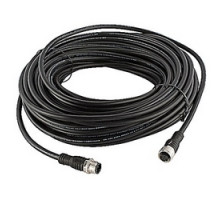 ABB  2TLA020056R2400   Extension cable 20 meters, black PVC jacket with straight 5 pole M12 male/female connectors, 22AWG conductors, overall braid shield