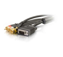 C2G  CG60070  CG60070                 Multi-Format Runner Cable, All-In-One, In-Wall, VGA Male/3.5 MM Stereo Male/RCA Composite Video Male/RCA Stereo Audio Male to RapidRun 15-Pin Female, CMG Rated, 35’ Length, Black