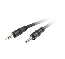 C2G  CG40108  CG40108                 Analog Stereo Audio/Video Cable, Low Profile, CMG, 35’ Length, 3.5 MM Audio Cable, Black