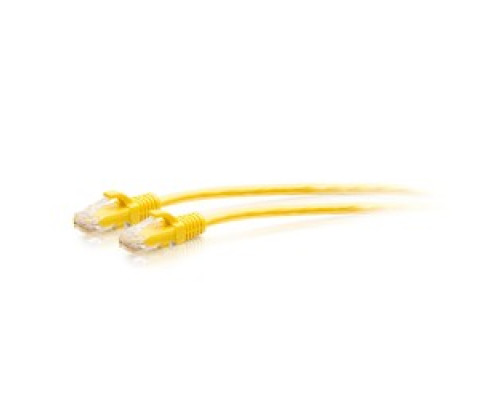 C2G  C2G30170                 7FT/2.1M CAT6A SLIM PATCH 28AWG YELLOW