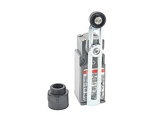 ABB  LS35P51B02   30 mm plastic limit switch with 18 mm adjustable polyamide roller lever actuator