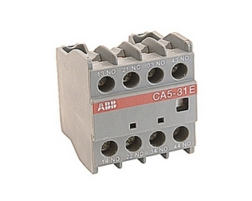 ABB  CA5-31E   4 pole front mounted instantaneous auxiliary contact block with 3 NO and 1 NC contacts