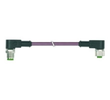 HARTING  21034496301   Data Cords M12: M12-Circular connector/female and male angular, 0.3m