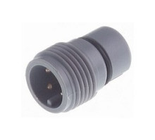 HIRSCHMANN 931902206  ELST 412 Sn grey; Appliance connector for M12 sensors with thread , press-in tube mounting, O-ring, 4 contacts, grey housing